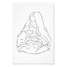 Mom & Baby 1 Drawing Poster Print From My Sims CC