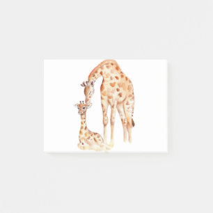 Mom & Baby Giraffe Post-it Notes