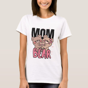 Mom Bear Shirt Cute Graphic Design
