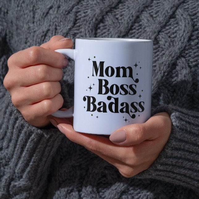 Mom Boss Badass Coffee Mug No Wife (Creator Uploaded)