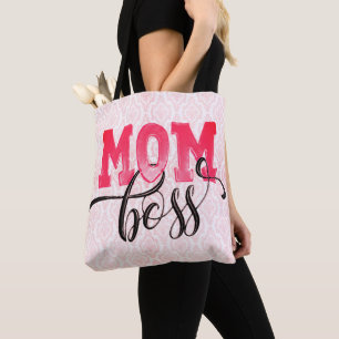 MOM BOSS - Pink Arabesque Mum's Tote Bag