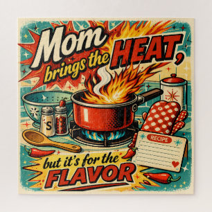 Mom brings the heat jigsaw puzzle