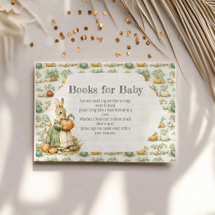 Mom Bunny and pumpkin Baby Shower  Enclosure Card