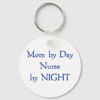 Mom by Day Key Ring