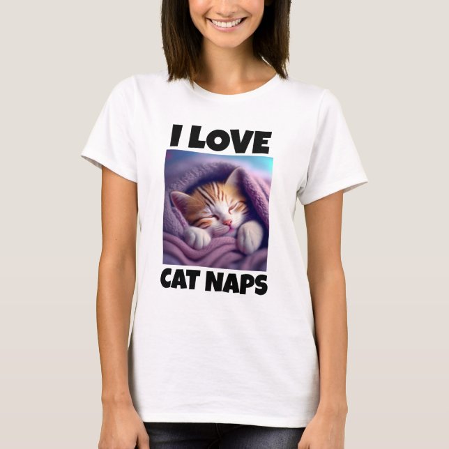 MOM CAT NAPS MOTHER'S  DAY T-SHIRTS (Front)