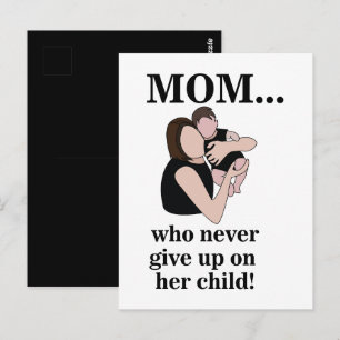 Mom Child Mother To Be  Postcard