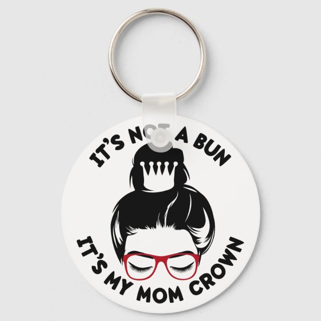 Mom Crown Key Ring (Front)