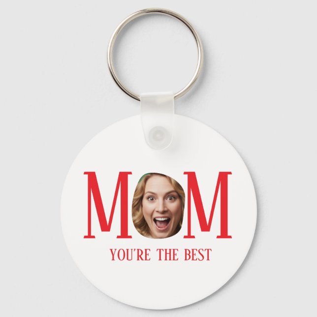 MOM Custom Photo Keychain (Front)