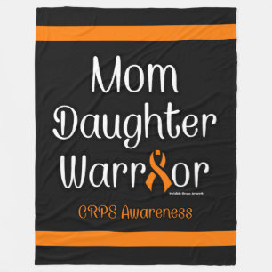 Mom Daughter Warrior...CRPS Fleece Blanket