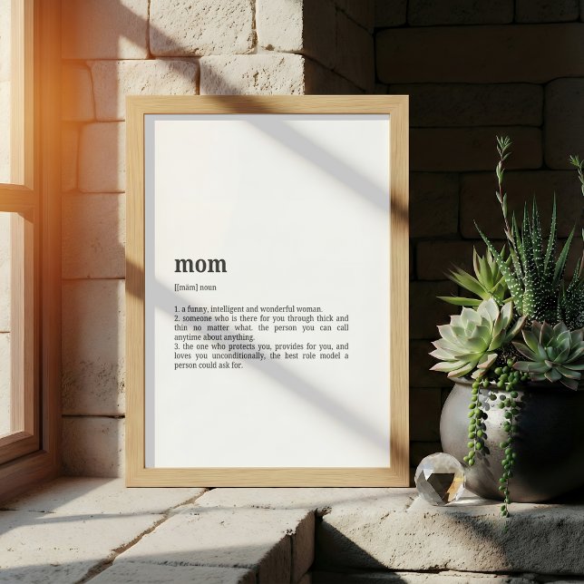 Mom Definition Poster | Dictionary Style (Creator Uploaded)