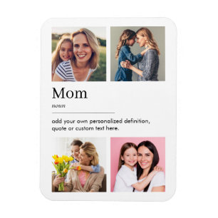 Mom Dictionary Definition Photo Collage Magnet