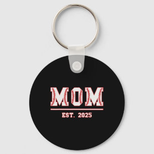 Mom Est. 2025 Funny Sports Year Established Mother Key Ring