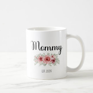 Mom Est 2026 Promoted To Mommy Mama Pregnancy Coffee Mug