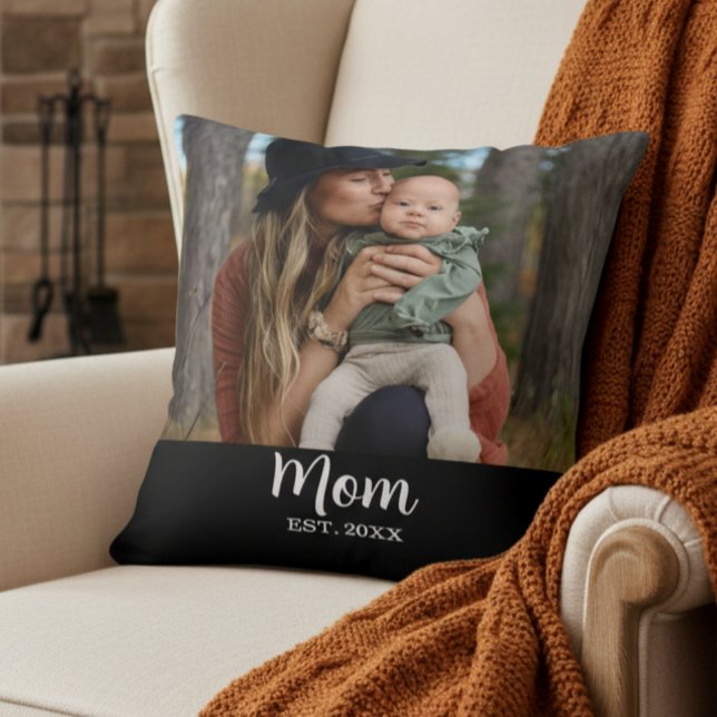 Mom Est. Script Photo  Cushion (Creator Uploaded)