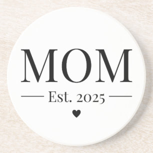 Mom Established 2025 Coaster