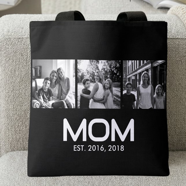 Mom Established Bold Black 3 Photo  Tote Bag (Creator Uploaded)