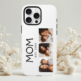 Mom Established Classic Typography White 3 Photo iPhone 16 Pro Case