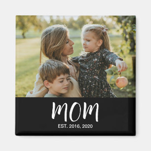 Mom Established Est. Photo Mother's Day Magnet