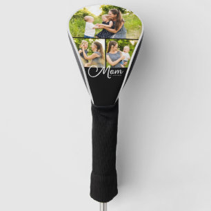 Mom Established Modern Script 3 Photo Golf Head Cover