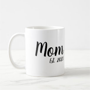 Mom Established New Mom Gift Coffee Mug