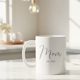 Mom Established New Mom Gift  Coffee Mug