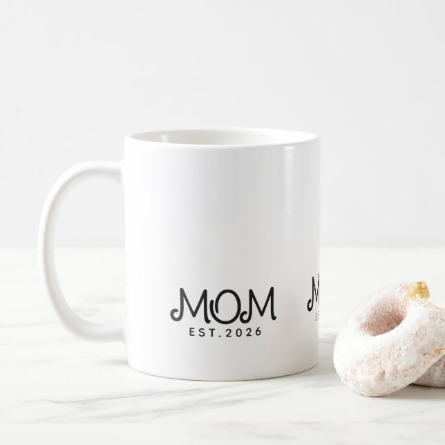 Mom Established New Mom Gift Coffee Mug (With Donut)
