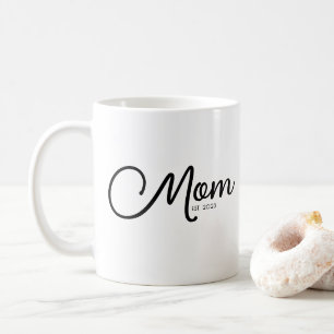 Mom Established New Mom Gift Coffee Mug