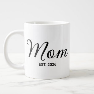 Mom Established New Mom Gift Large Coffee Mug