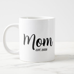Mom Established New Mom Gift Large Coffee Mug
