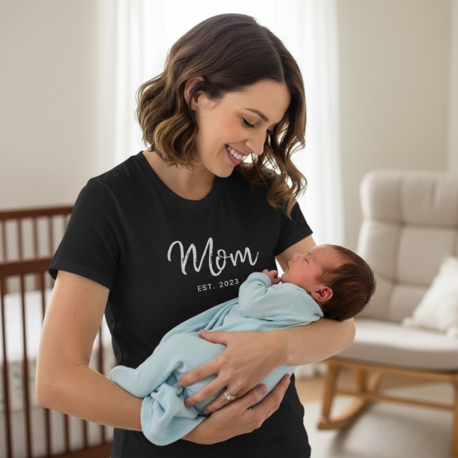 Mom Established New Mom Gift T-Shirt (Creator Uploaded)
