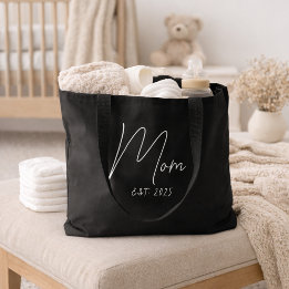 Mom Established New Mom Gift Tote Bag