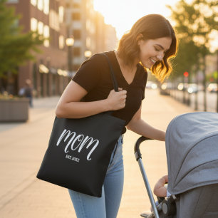 Mom Established New Mom Gift Tote Bag