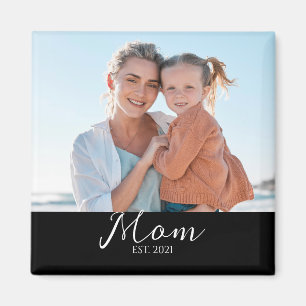 Mom Established Photo Gift Magnet