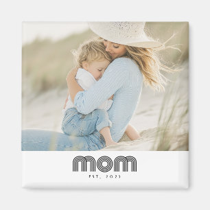 Mom Established Photo Gift Magnet