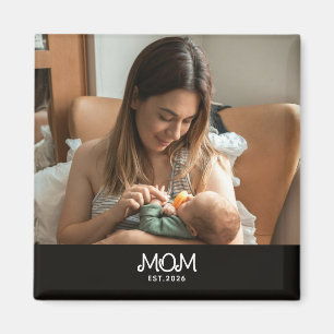 Mom Established Photo Mother's Day Magnet