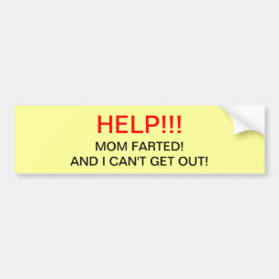 MOM FARTED BUMPER STICKER
