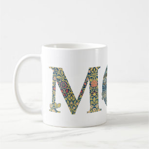 MOM floral text Coffee Mug