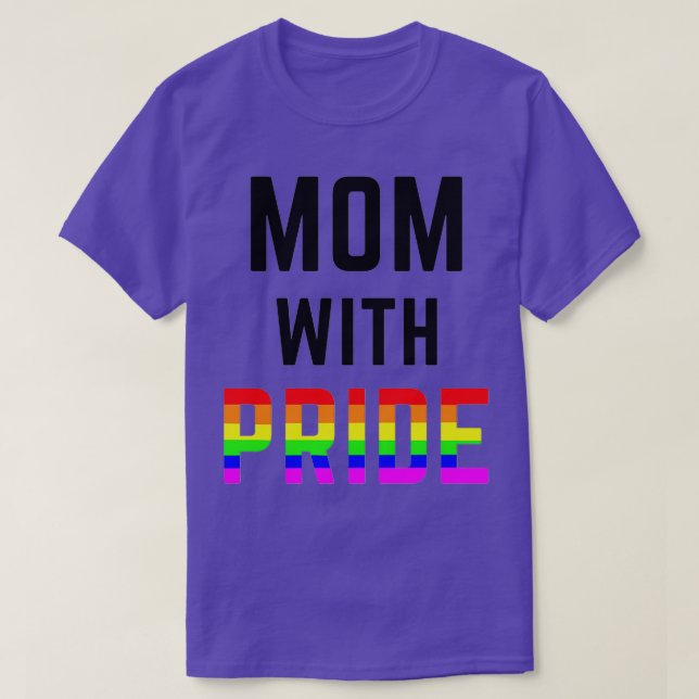 Mom for LGBT Pride T-Shirt (Design Front)