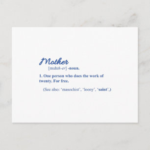 MOM FUNNY Happy Mothers Day Mum Cool Mum Postcard