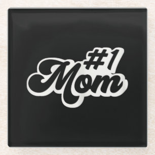 Mom Gifts for Women Heart Mother's Day Mom Glass Coaster