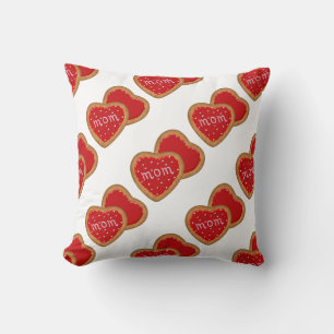 Mom Heart Cookies Pillow