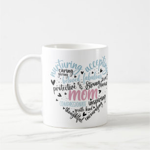 Mom Heart Loving Caring Sweet Gentle  Coffee Mug