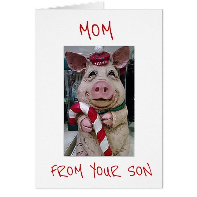 MOM IS BEST GIFT EVER **CHRISTMAS PIGGY** (Front)