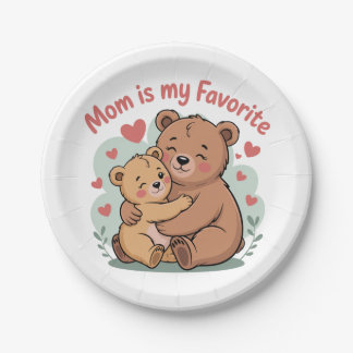 Mom Is My Favorite Paper Plate