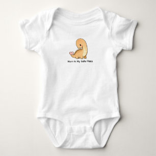 Mom Is My Safe Place Baby Bodysuit