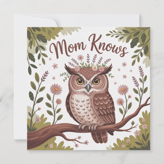 Mom Knows Invitation (Front)