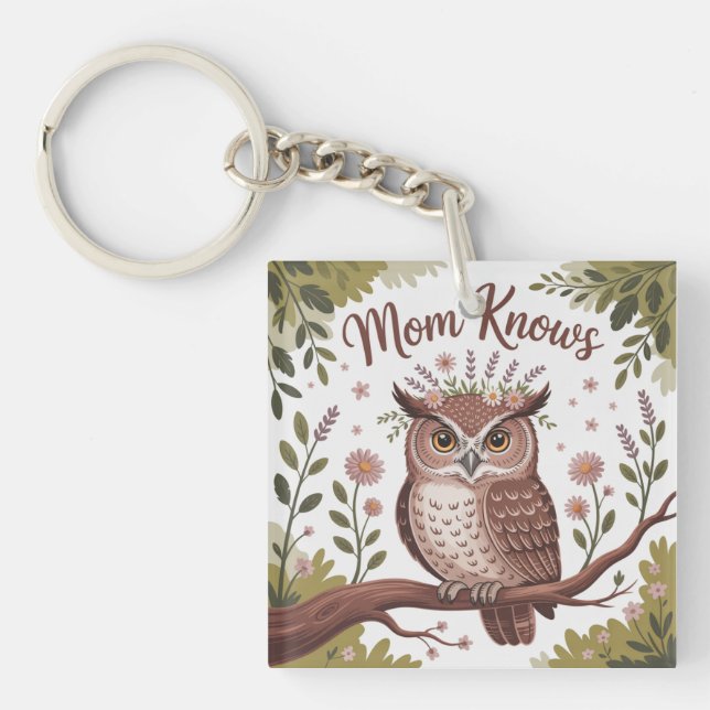 Mom Knows Key Ring (Front)