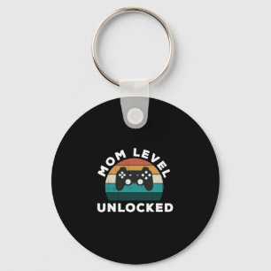 Mom Level Unlocked Game Lover Gamer New Key Ring