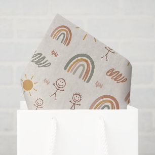 Mom Life Boho Rainbow Tissue Paper