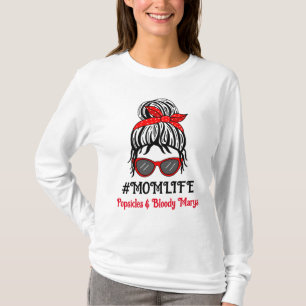 Mom Life Popsicles and Bloody Marys T-Shirt